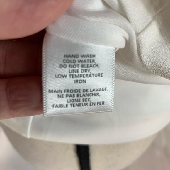 Fraiche by J Long Sleeve V-Neck Bodycon Dress - White - size Medium - Picture 6 of 8